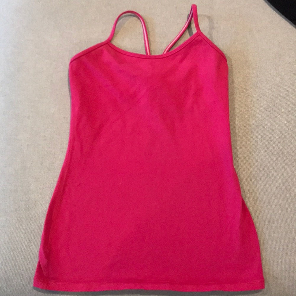 Lululemon Power Y pink shirt size 6